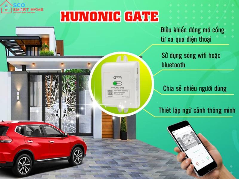 Bộ điều khiển cổng tự động HUNONIC GATE qua wifi/3G/4G/Bluetooth