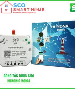 công tắc điều khiển máy bơm, chong đèn từ xa, hẹn giờ tự động hunonic noma