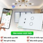 tính năng của công tắc thông minh hunonic 2 nút kèm ổ cắm màu trắng