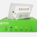 công tắc thông minh hunonic wifi 3 nút màu trắng mặt trước