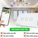 tính năng công tắc thông minh hunonic wifi 3 nút màu trắng