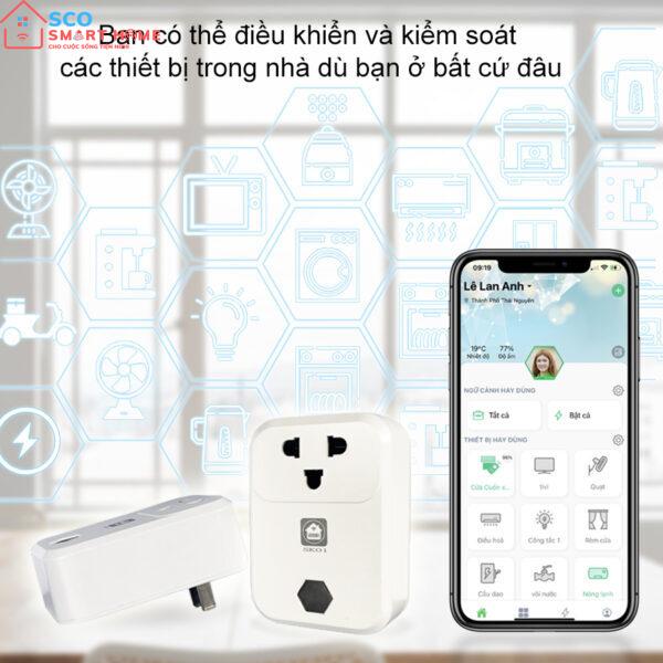 Ổ cắm thông minh Hunonic SK01 wifi