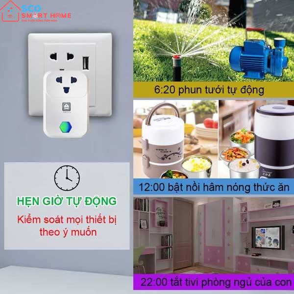 Ổ cắm thông minh Hunonic SK01 wifi