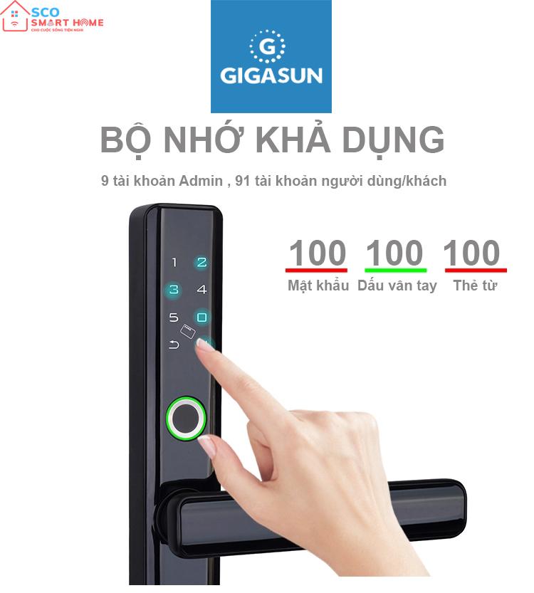 Khóa cửa thông minh Gigasun A01B