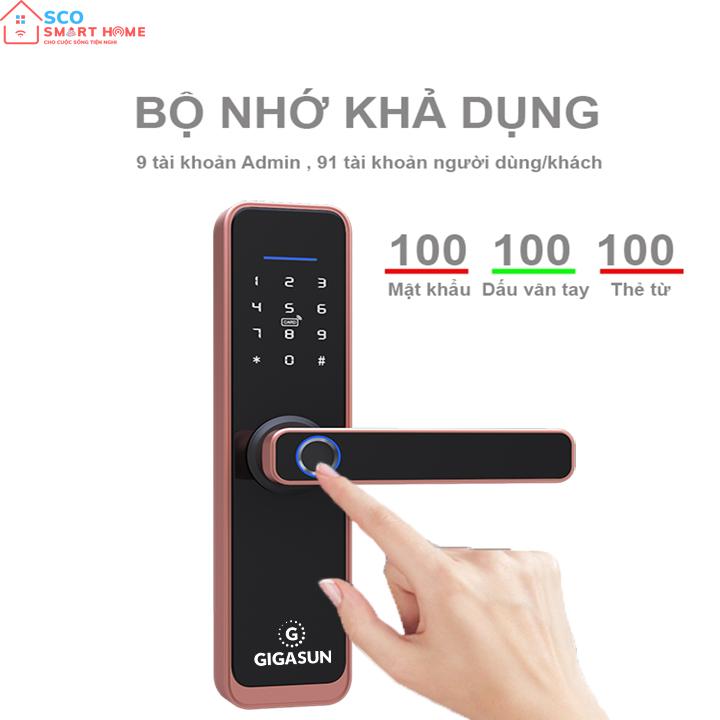 Khóa cửa thông minh Gigasun D02R