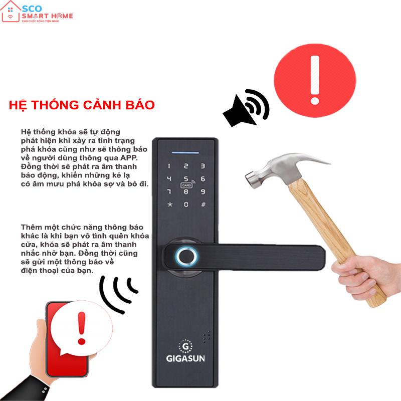 Khóa cửa thông minh Gigasun D02B