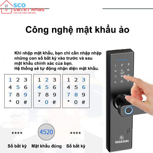 Khóa cửa thông minh Gigasun D02B