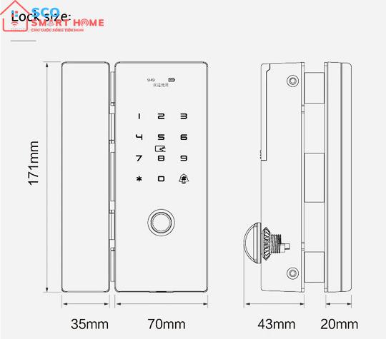 Khóa cửa thông minh Gigasun GL01B