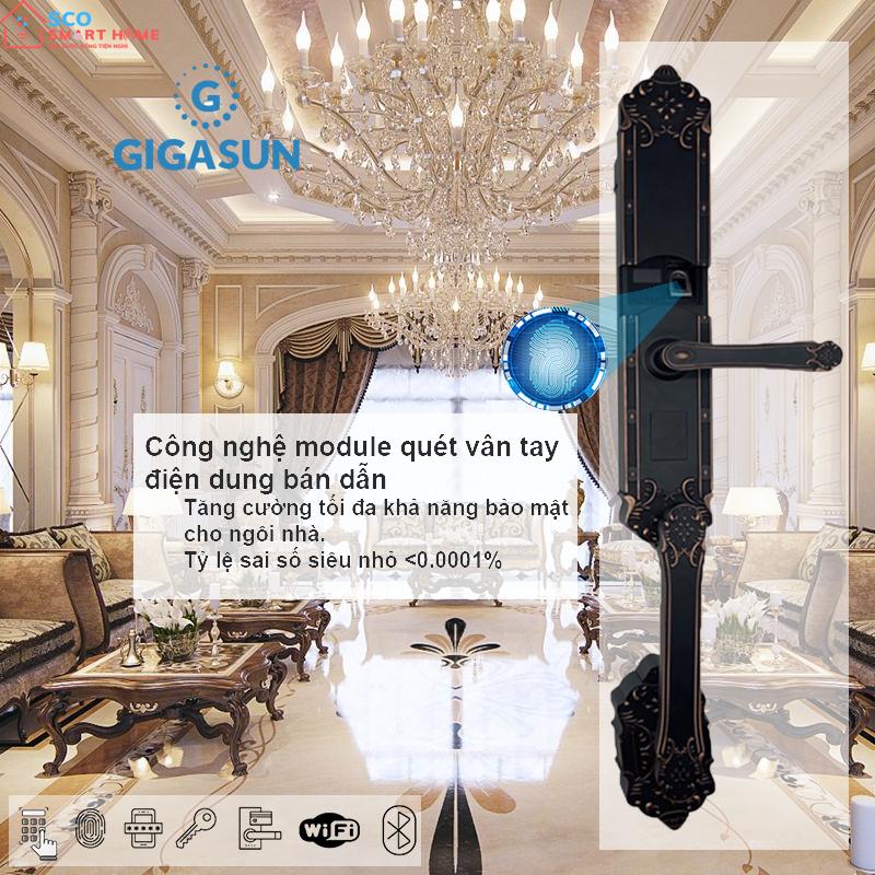 Khóa cửa vân tay thông minh Gigasun X1B