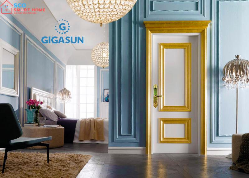 Khóa vân tay cổ điển Gigasun X2G mạ vàng