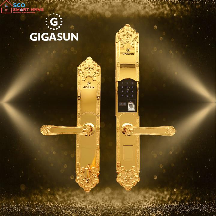 Khóa vân tay cổ điển Gigasun X2G mạ vàng