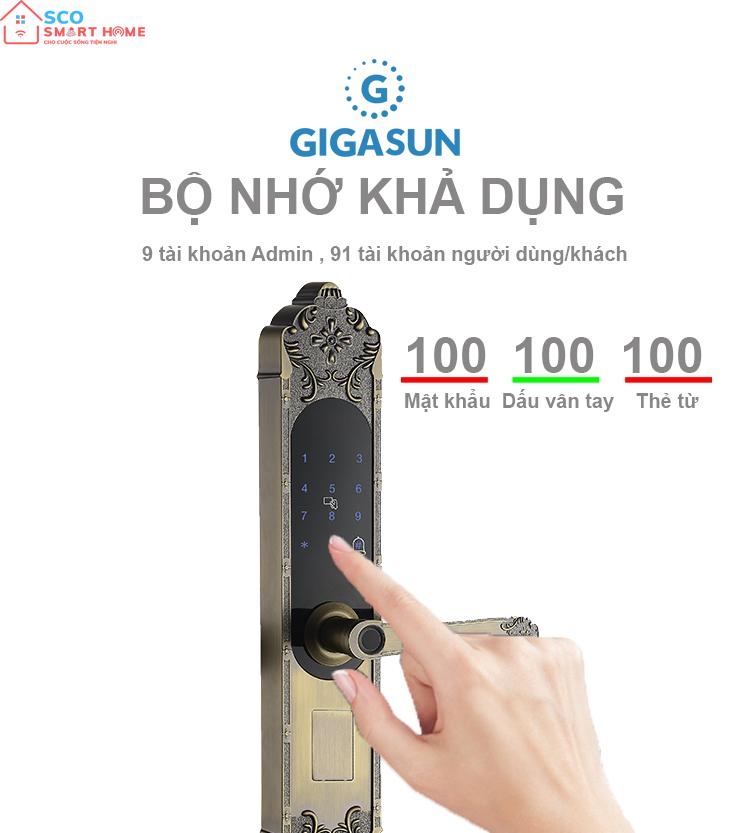 Khóa cửa thông minh Gigasun X3S